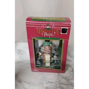 Mistletoe Magic Christmas tree Ornament Brown mouse Caroler Tree